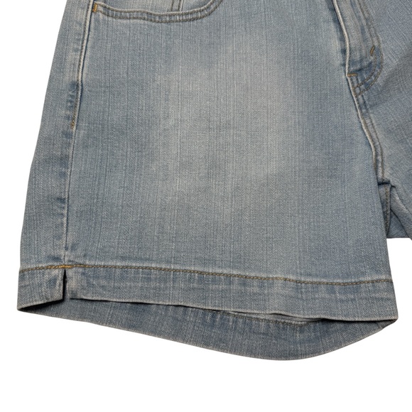 Levi's 515 Womens Shorts Sz 10 Mid Rise Light Stone Wash Denim Y2K - Picture 9 of 12